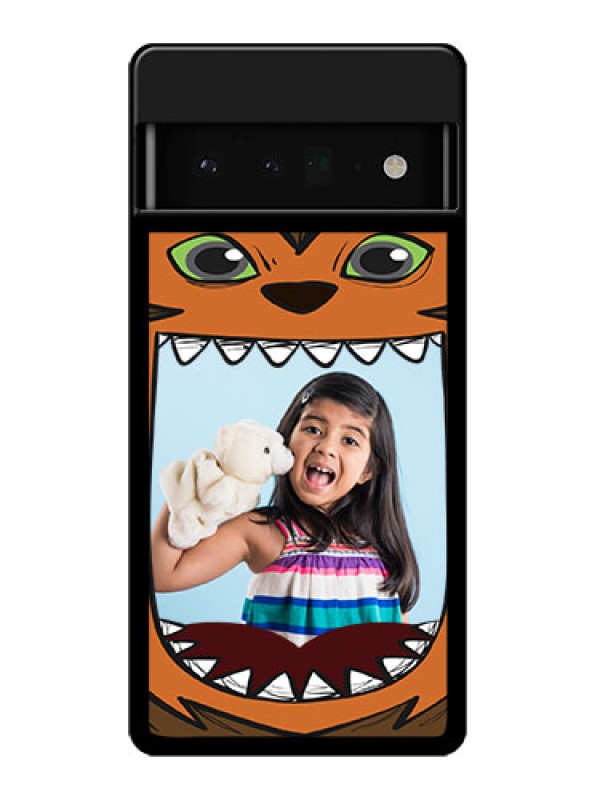 Custom Google Pixel 6 Pro 5G Custom Glass Phone Case - Owl Monster Back Case Design