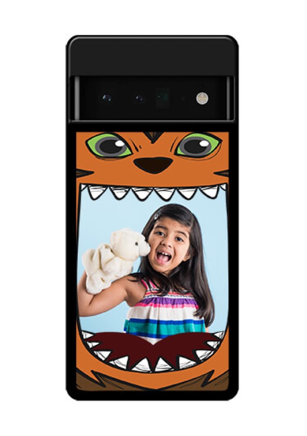 Google Pixel 6 Pro 5G Custom Glass Phone Case - Owl Monster Back Case Design