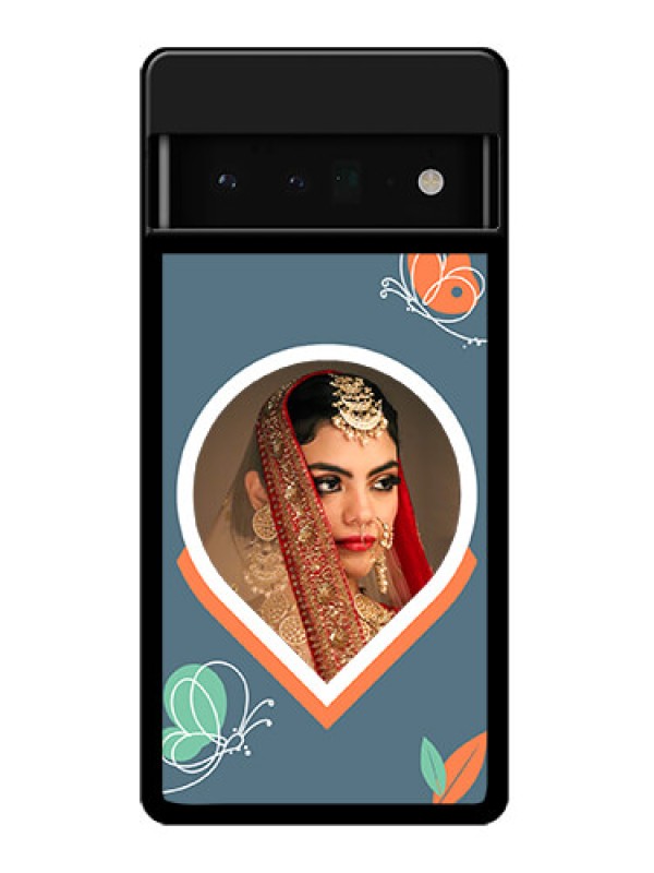 Custom Google Pixel 6 Pro 5G Custom Glass Phone Case - Droplet Butterflies Design