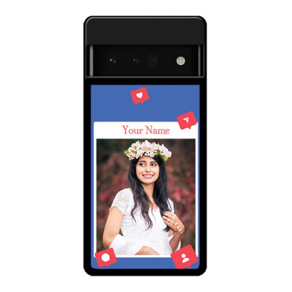 Google Pixel 6 Pro 5G Custom Glass Phone Case - Like Share And Comment Design