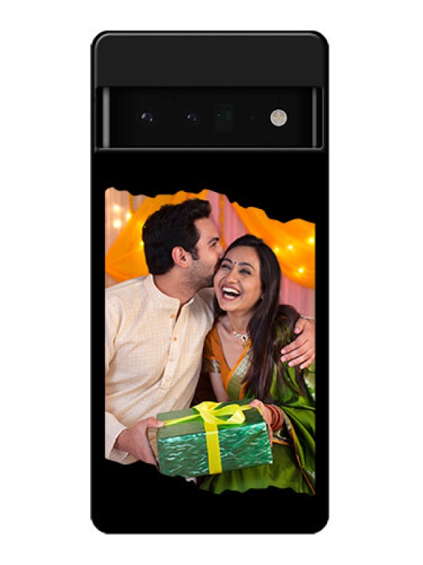 Custom Google Pixel 6 Pro 5G Custom Glass Phone Case - Tear - Off Design