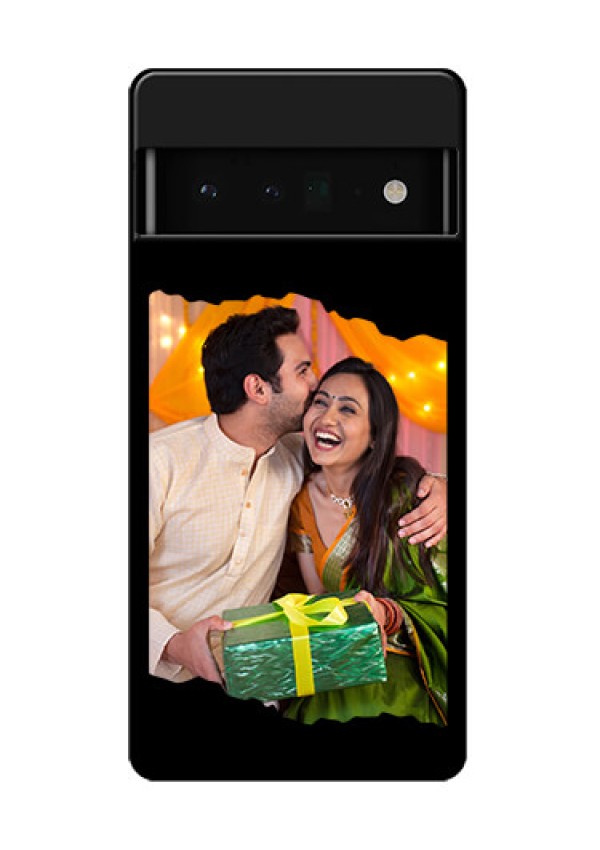 Google Pixel 6 Pro 5G Custom Glass Phone Case - Tear - Off Design