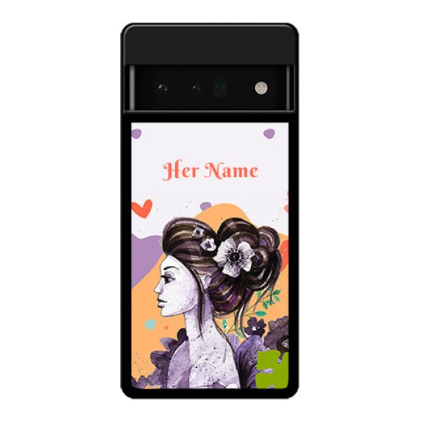 Google Pixel 6 Pro 5G Custom Glass Phone Case - Woman And Nature Design