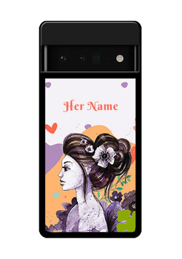 Google Pixel 6 Pro 5G Custom Glass Phone Case - Woman And Nature Design