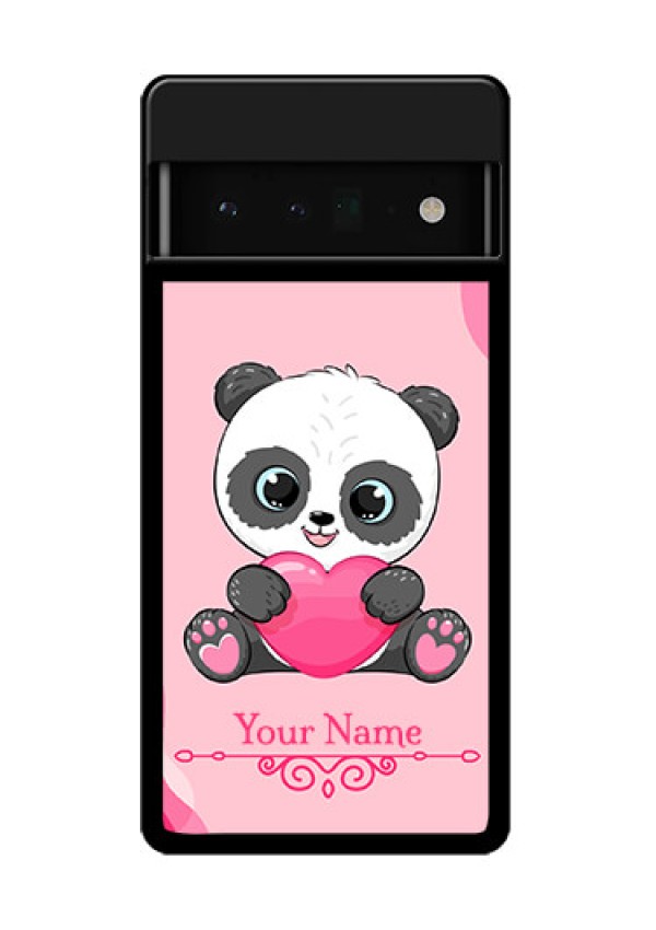 Google Pixel 6 Pro 5G Custom Glass Phone Case - Cute Panda Design