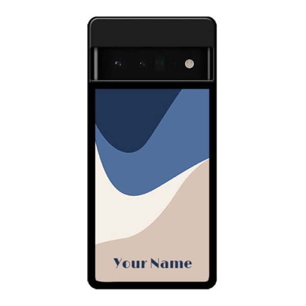 Google Pixel 6 Pro 5G Custom Glass Phone Case - Abstract Drip Art Design
