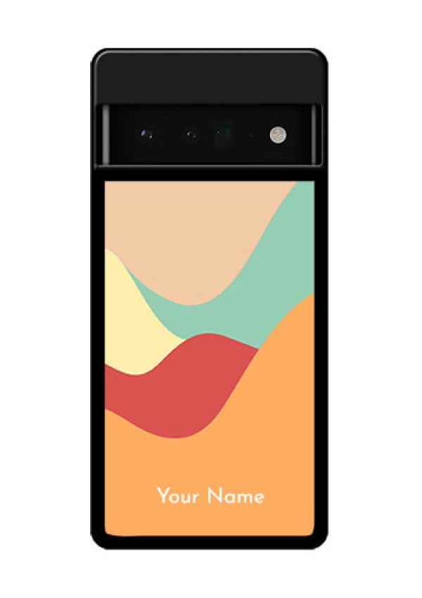 Google Pixel 6 Pro 5G Custom Glass Phone Case - Ocean Waves Multi - Colour Design