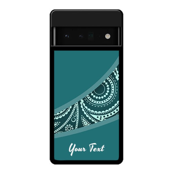 Google Pixel 6 Pro 5G Custom Glass Phone Case - Semi Visible Floral Design