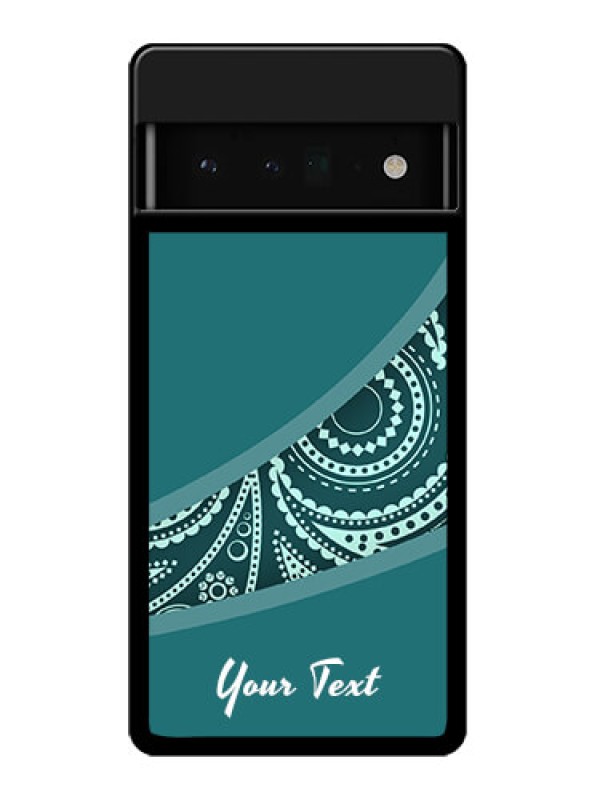 Custom Google Pixel 6 Pro 5G Custom Glass Phone Case - Semi Visible Floral Design