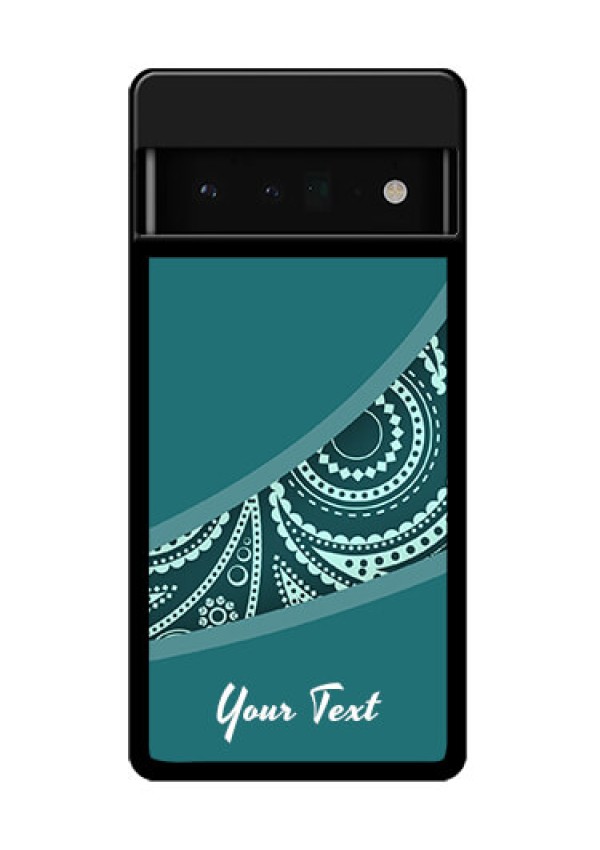 Google Pixel 6 Pro 5G Custom Glass Phone Case - Semi Visible Floral Design