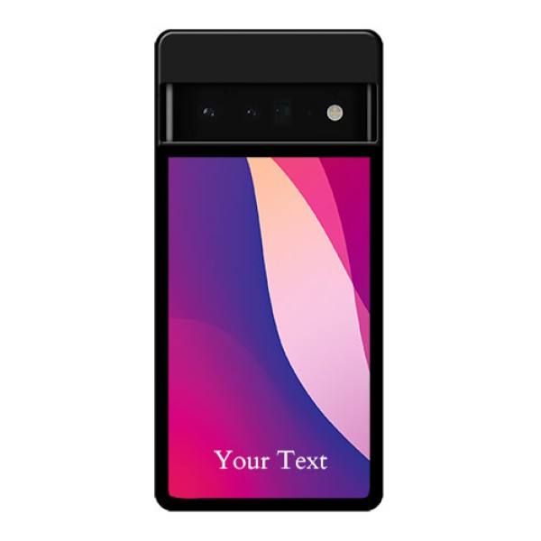 Google Pixel 6 Pro 5G Custom Glass Phone Case - Digital Abstract Overlap Design