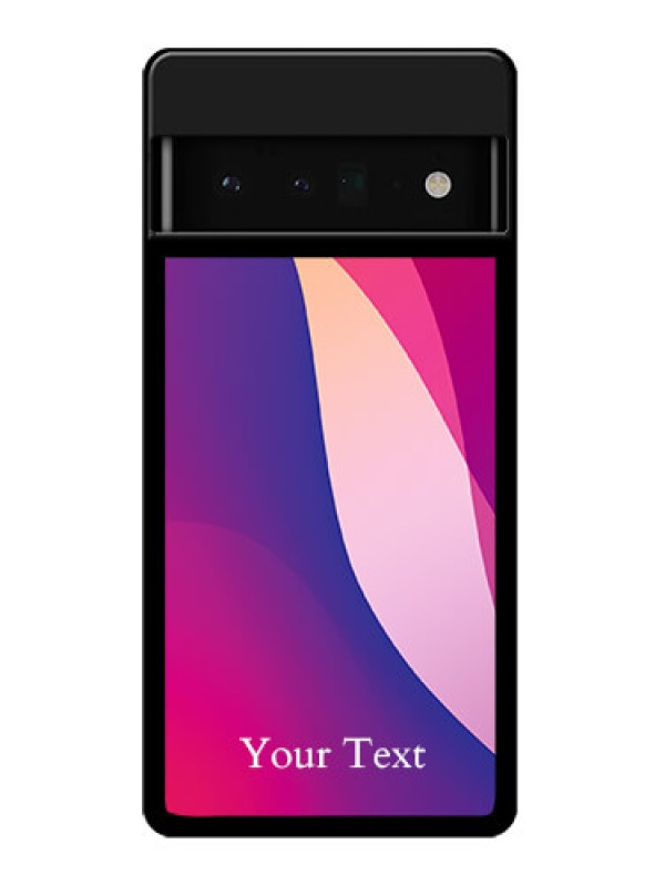 Custom Google Pixel 6 Pro 5G Custom Glass Phone Case - Digital Abstract Overlap Design