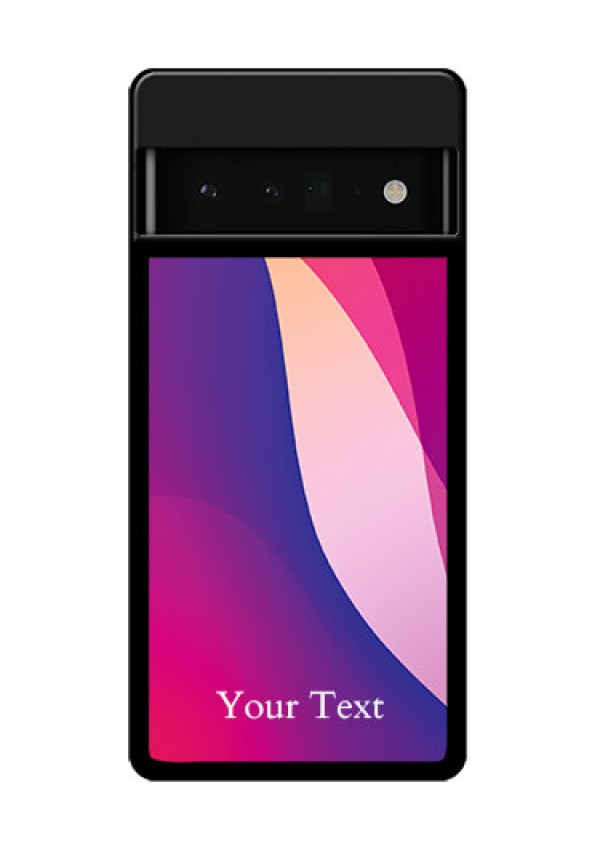 Google Pixel 6 Pro 5G Custom Glass Phone Case - Digital Abstract Overlap Design