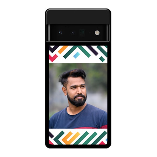Google Pixel 6 Pro 5G Custom Glass Phone Case - Colorful Maze Pattern Design