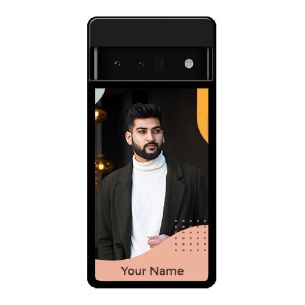 Google Pixel 6 Pro 5G Custom Glass Phone Case - Tri - Coloured Overlay Design