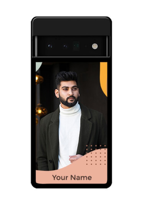 Google Pixel 6 Pro 5G Custom Glass Phone Case - Tri - Coloured Overlay Design