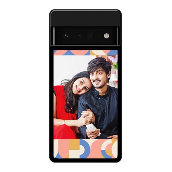 Google Pixel 6 Pro 5G Custom Glass Phone Case - Semi - Circle Maze Pattern Design