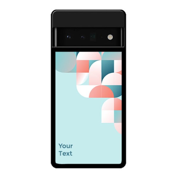 Google Pixel 6 Pro 5G Custom Glass Phone Case - Stylish Semi - Circle Pattern Design