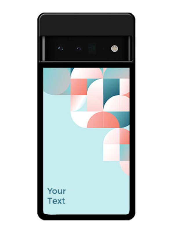 Custom Google Pixel 6 Pro 5G Custom Glass Phone Case - Stylish Semi - Circle Pattern Design