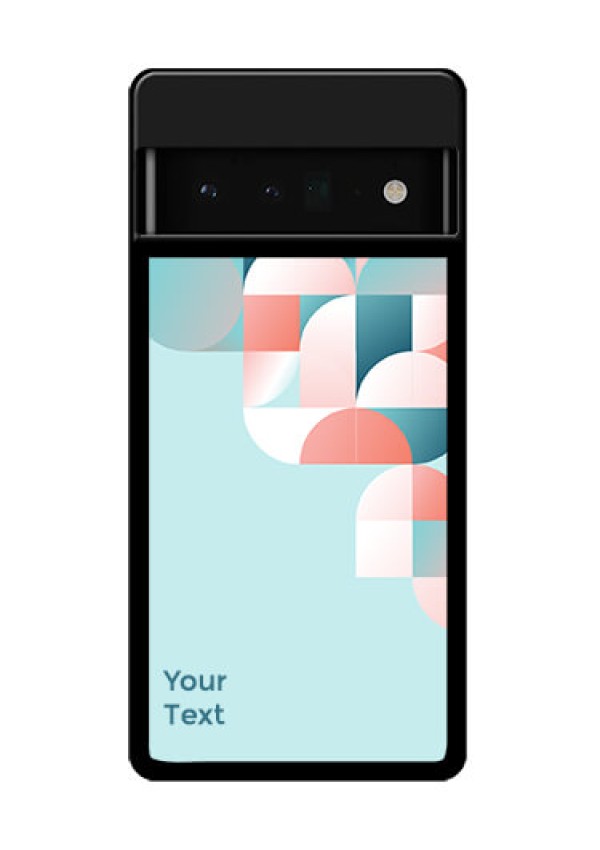 Google Pixel 6 Pro 5G Custom Glass Phone Case - Stylish Semi - Circle Pattern Design