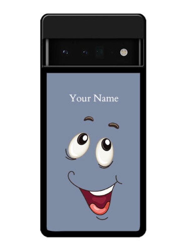 Custom Google Pixel 6 Pro 5G Custom Glass Phone Case - Laughing Cartoon Face Design