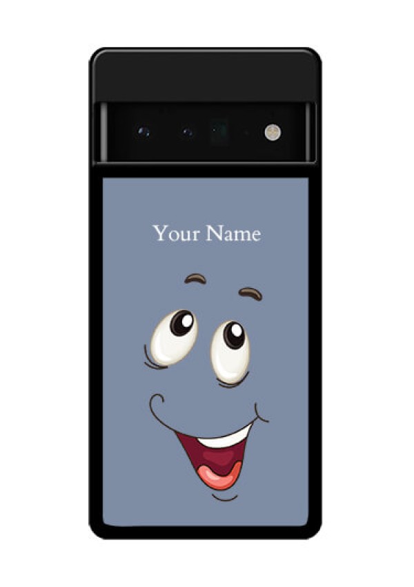 Google Pixel 6 Pro 5G Custom Glass Phone Case - Laughing Cartoon Face Design
