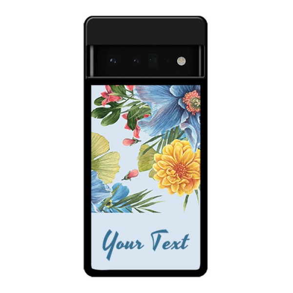 Google Pixel 6 Pro 5G Custom Glass Phone Case - Stunning Watercolored Flowers Painting Design