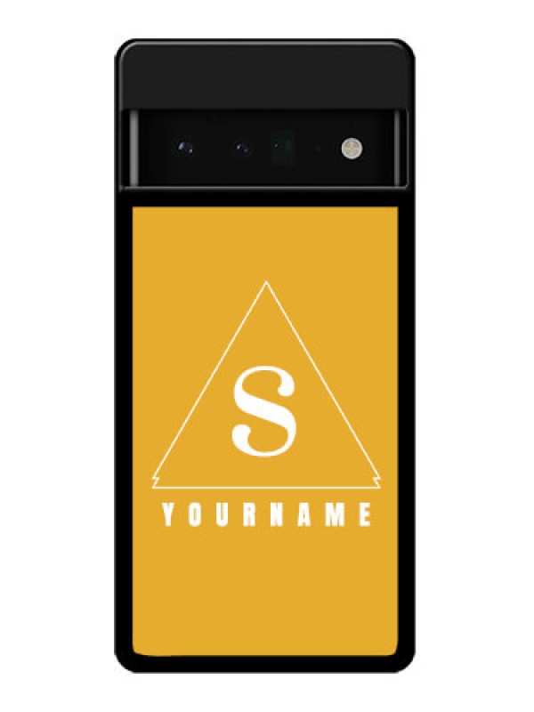 Custom Google Pixel 6 Pro 5G Custom Glass Phone Case - Simple Triangle Design