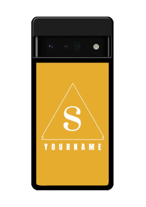 Google Pixel 6 Pro 5G Custom Glass Phone Case - Simple Triangle Design