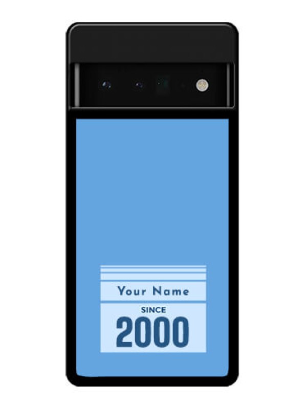 Custom Google Pixel 6 Pro 5G Custom Glass Phone Case - Custom Year Of Birth Design