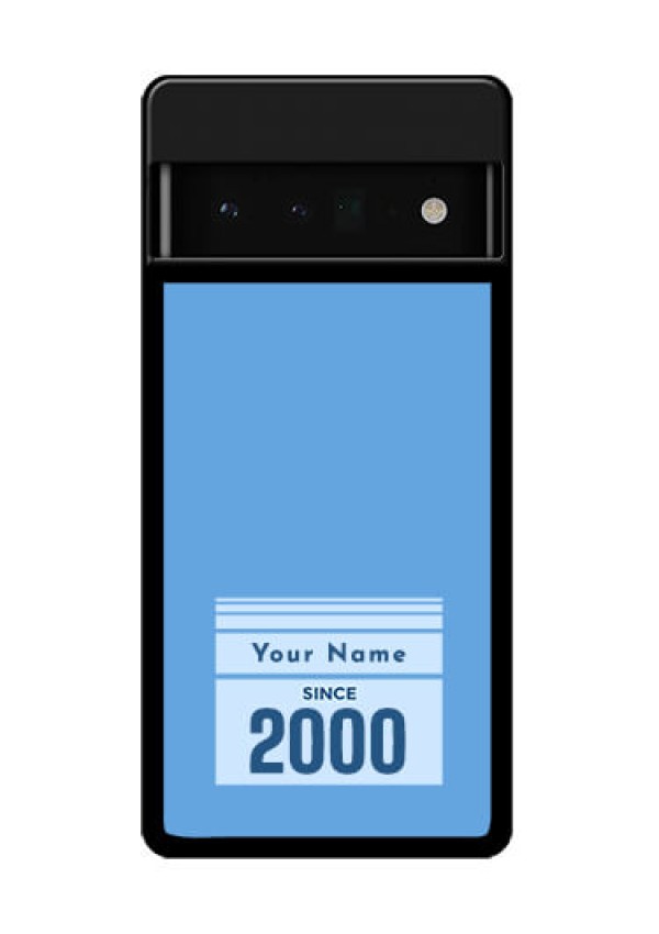Google Pixel 6 Pro 5G Custom Glass Phone Case - Custom Year Of Birth Design