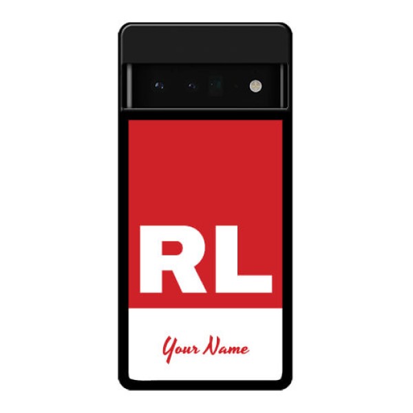 Google Pixel 6 Pro 5G Custom Glass Phone Case - Dual Tone Custom Text Design
