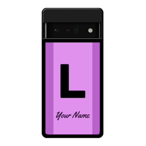 Google Pixel 6 Pro 5G Custom Glass Phone Case - Tricolor Custom Text Design