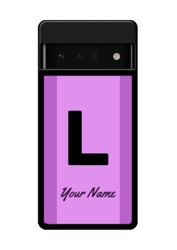 Google Pixel 6 Pro 5G Custom Glass Phone Case - Tricolor Custom Text Design