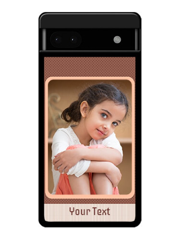Custom Google Pixel 6A 5G Custom Glass Phone Case - Simple Pic Upload Design