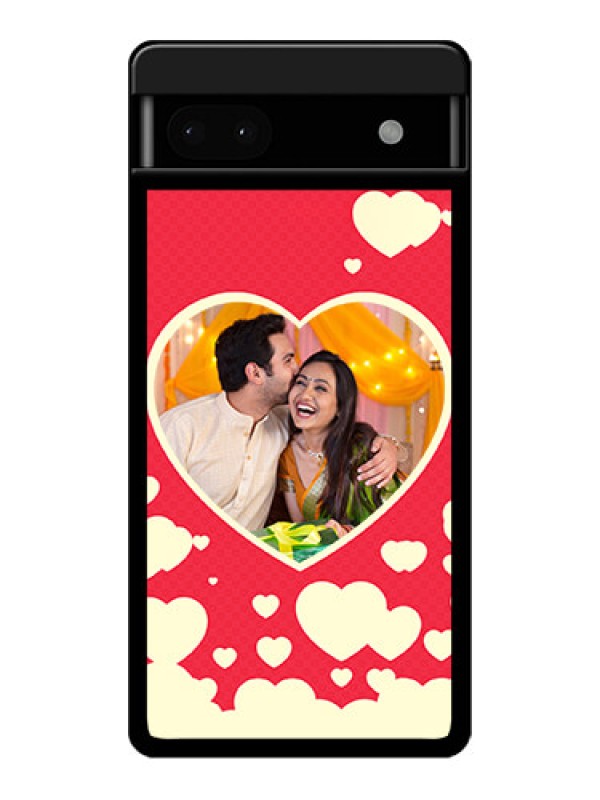 Custom Google Pixel 6A 5G Custom Glass Phone Case - Love Symbols Phone Cover Design