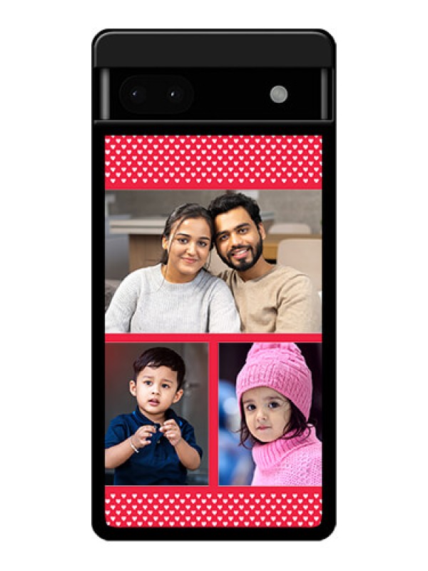 Custom Google Pixel 6A 5G Custom Glass Phone Case - Bulk Photo Upload Design
