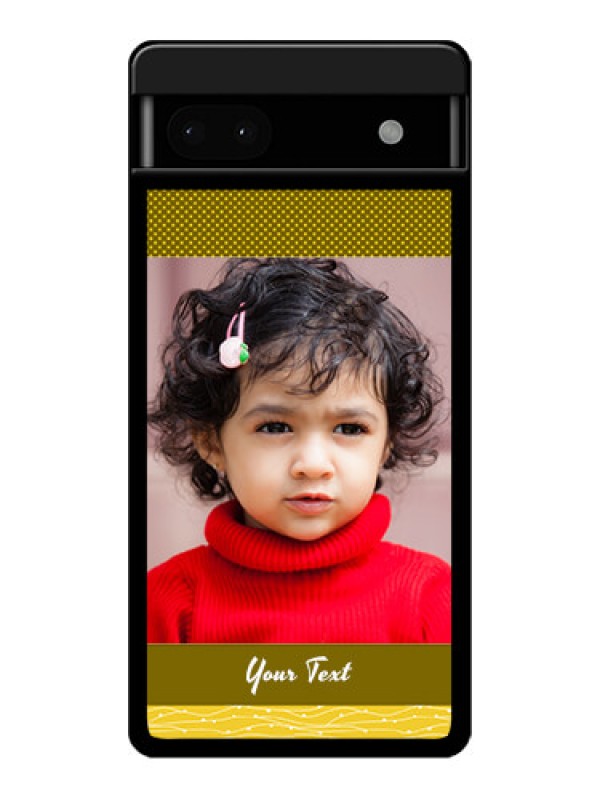 Custom Google Pixel 6A 5G Custom Glass Phone Case - Simple Green Color Design