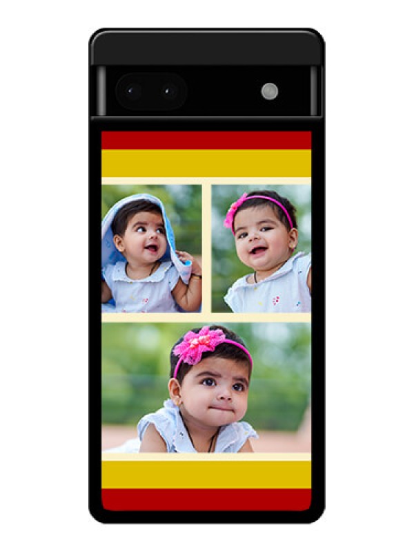 Custom Google Pixel 6A 5G Custom Glass Phone Case - Multiple Pic Upload Design
