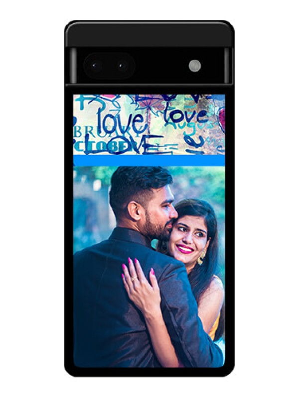 Custom Google Pixel 6A 5G Custom Glass Phone Case - Colorful Love Design
