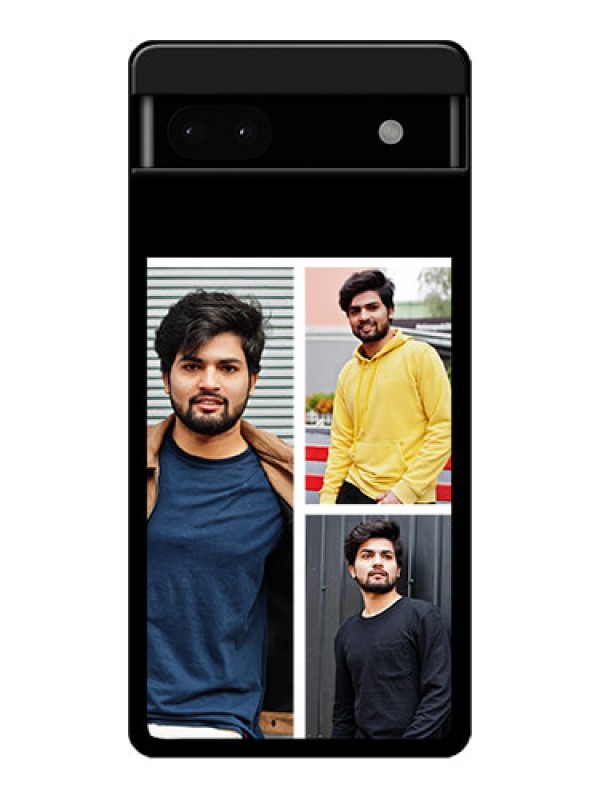 Custom Google Pixel 6A 5G Custom Glass Phone Case - Upload Multiple Picture Design