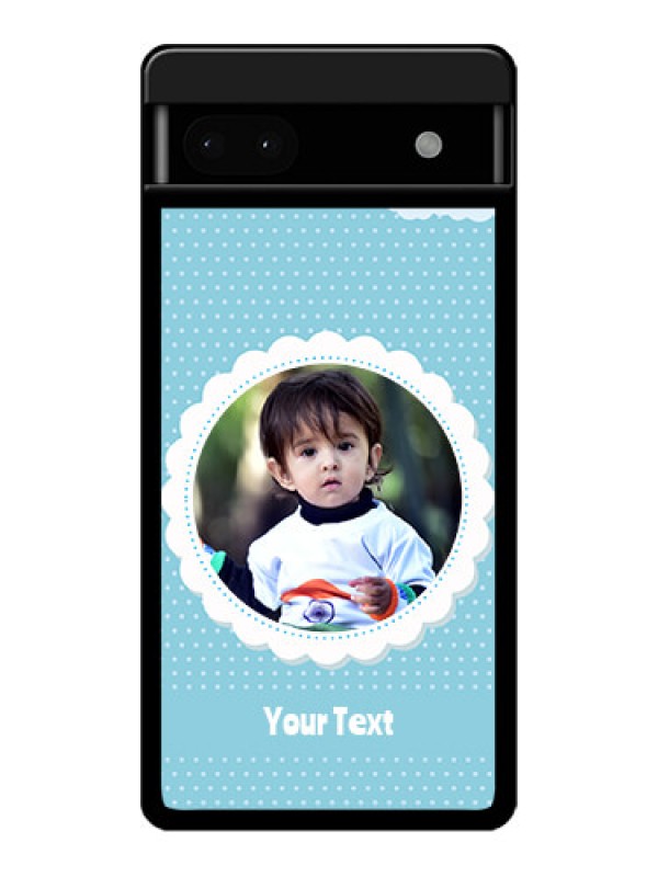 Custom Google Pixel 6A 5G Custom Glass Phone Case - Violet Pattern Design