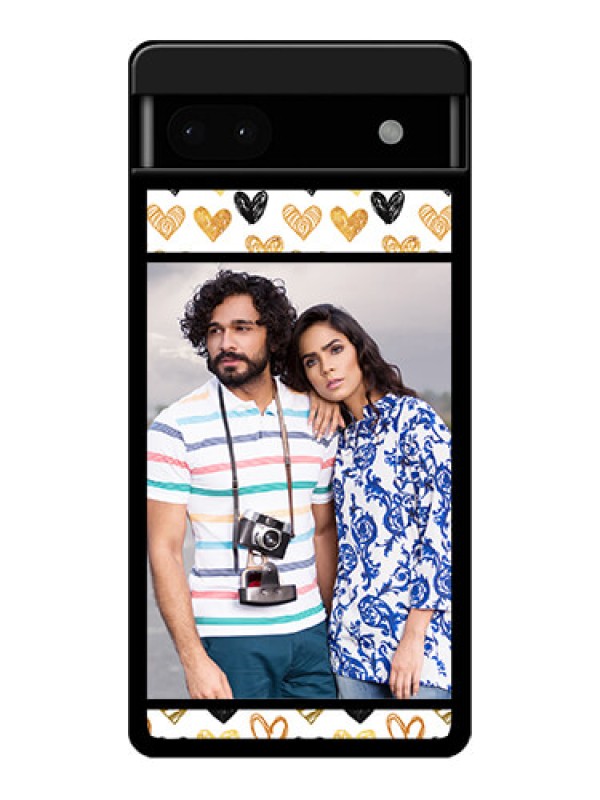 Custom Google Pixel 6A 5G Custom Glass Phone Case - Love Symbol Design