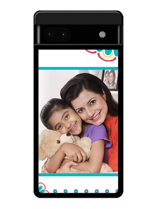 Custom Google Pixel 6A 5G Custom Glass Phone Case - Flower Design