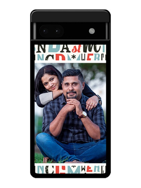 Custom Google Pixel 6A 5G Custom Glass Phone Case - Alphabet Design