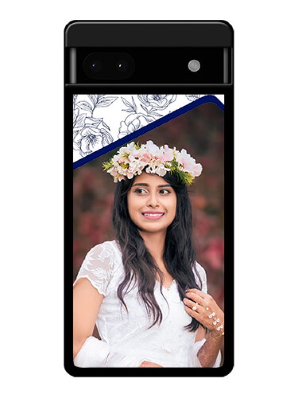 Custom Google Pixel 6A 5G Custom Glass Phone Case - Classy Floral Design