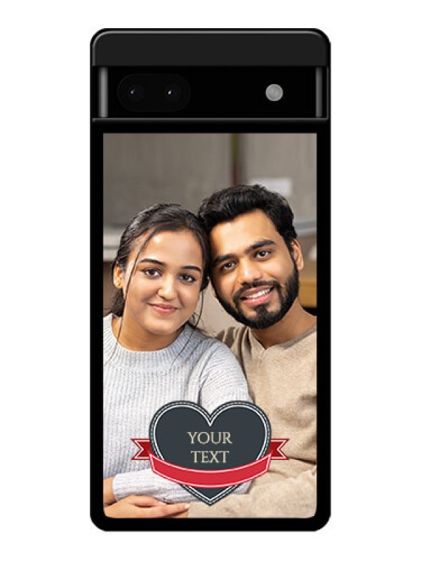 Custom Google Pixel 6A 5G Custom Glass Phone Case - Just Married Couple Design