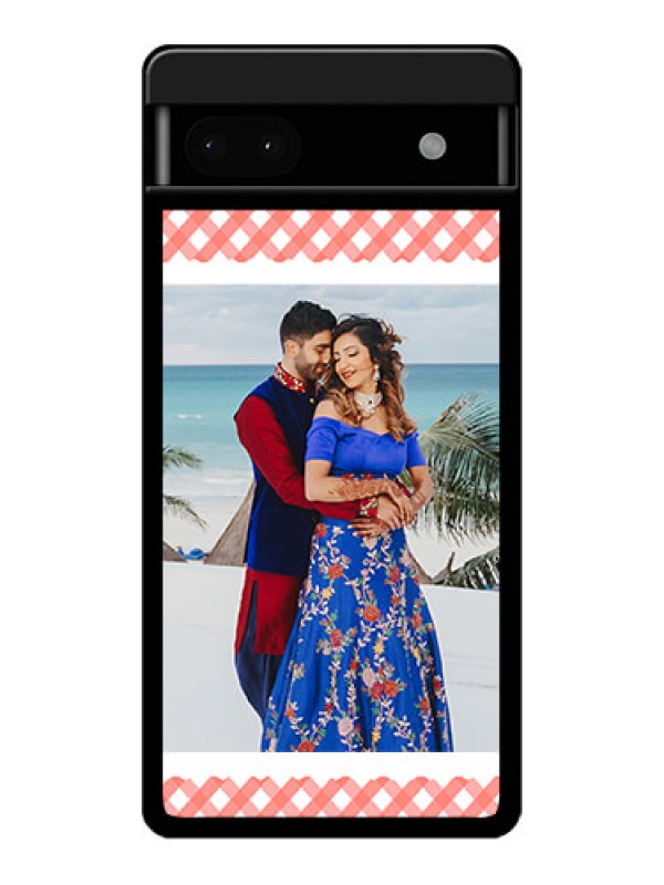 Custom Google Pixel 6A 5G Custom Glass Phone Case - Pink Pattern Design