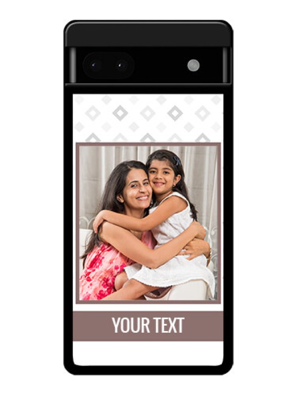 Custom Google Pixel 6A 5G Custom Glass Phone Case - Simple Diamond Design