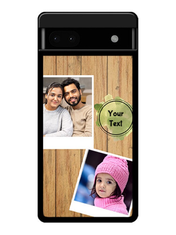Custom Google Pixel 6A 5G Custom Glass Phone Case - Wooden Texture Design